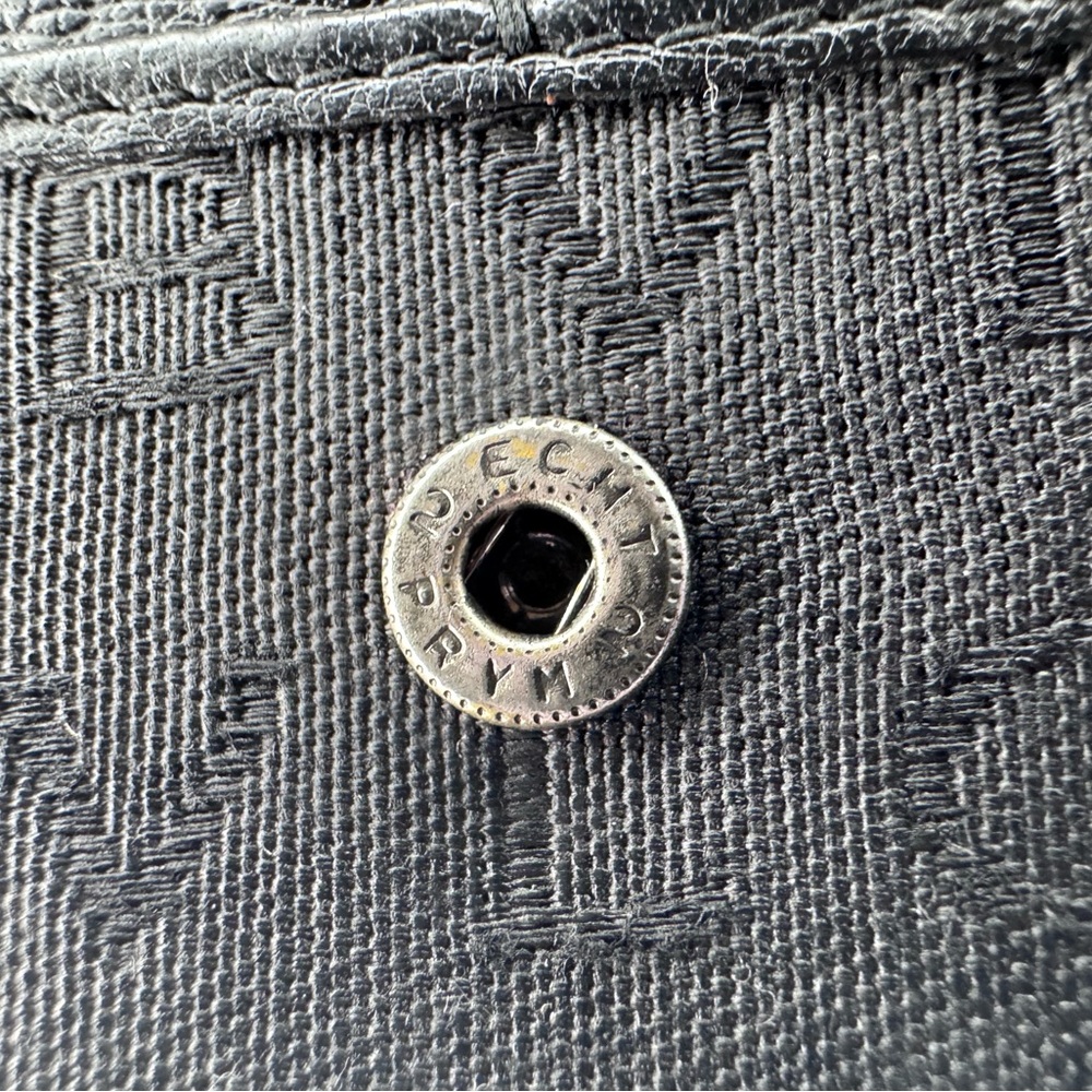 Bvlgari Black Canvas Long Wallet bifold with zipper pouch EUC - Picture 14 of 17